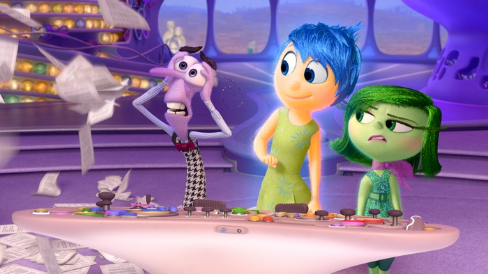 Joy, Fear, and Disgust from Inside Out