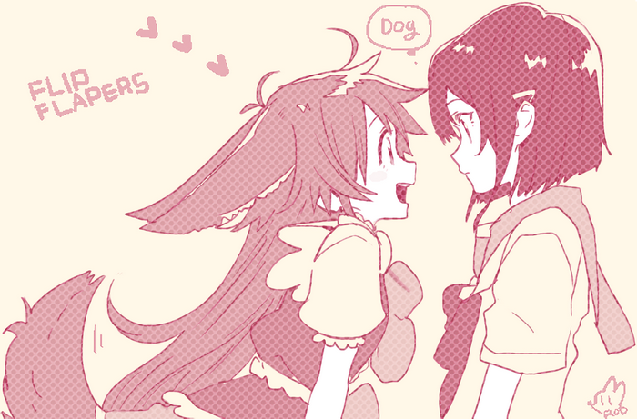 Kokona and Papika from Flip Flappers