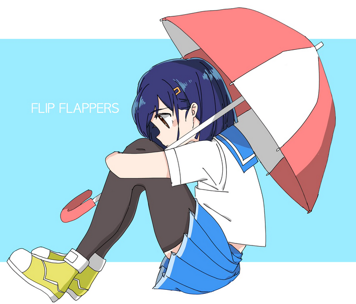 Kokona from Flip Flappers with umbrella