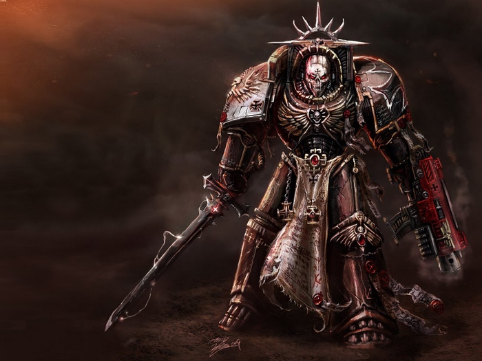 Space Marine with Sword and Bolter