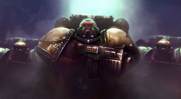 Space Marines in formation