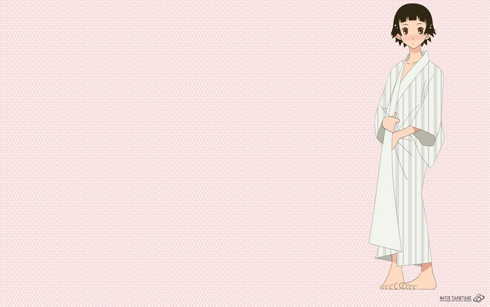 Matoi Tsunetsuki in a white robe