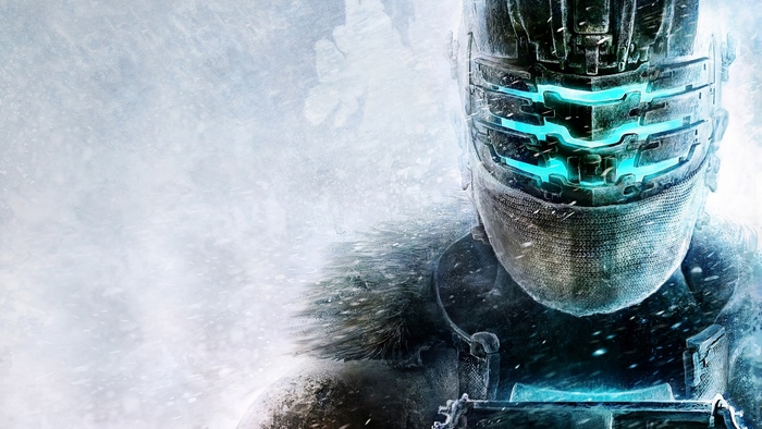 Isaac Clarke from Dead Space in snow