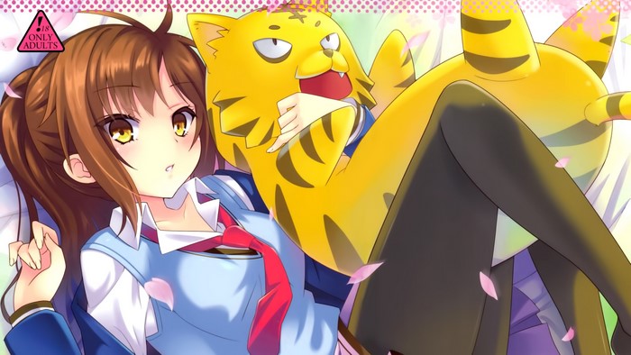 Nanami Aoyama with a tiger plush