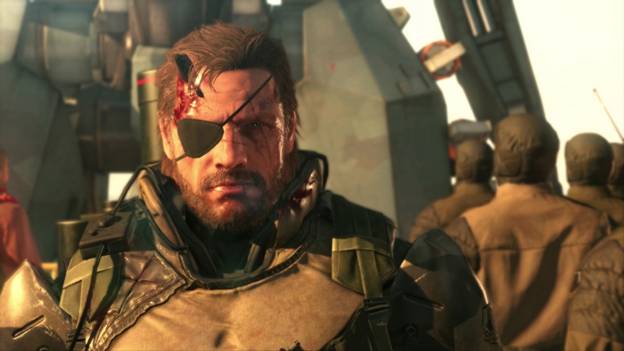 Big Boss from Metal Gear Solid with a wound