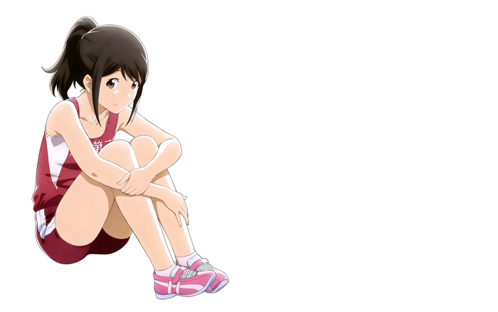 Girl in Tracksuit Sitting