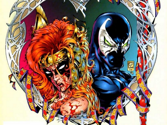 Spawn and Female Warrior