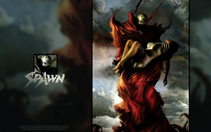 Spawn carrying a woman
