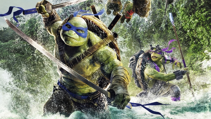 Teenage Mutant Ninja Turtles in Water