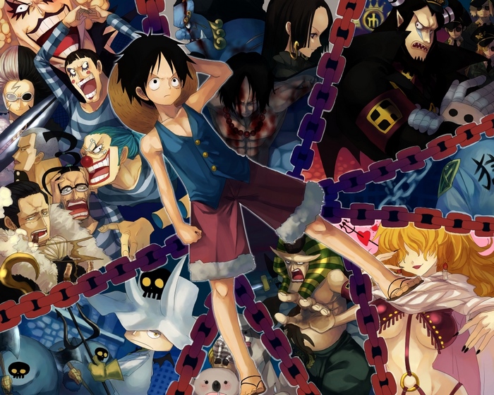 One Piece characters with Monkey D. Luffy