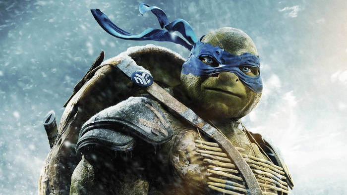 Leonardo from Teenage Mutant Ninja Turtles in snow
