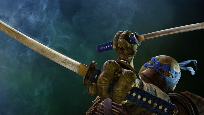 Leonardo from Teenage Mutant Ninja Turtles with katanas