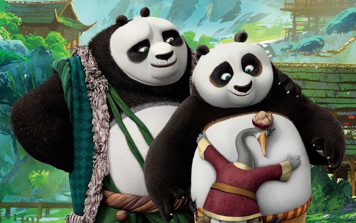 Po and Mr. Ping from Kung Fu Panda