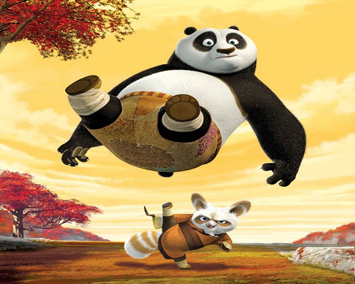 Po and Tigress from Kung Fu Panda