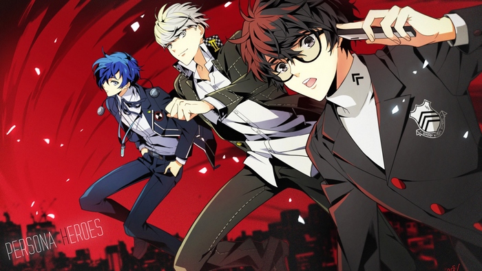 Persona Heroes Minato Arisato, Yu Narukami, and Joker