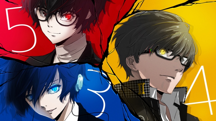 Persona 3, 4, and 5 Protagonists