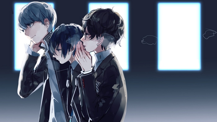 Minato Arisato and friends from Persona 3