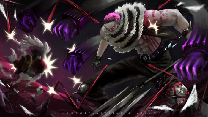 Dynamic Battle Scene with Charlotte Katakuri