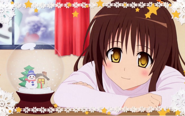 Mikan Yuuki with Snow Globe