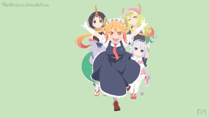 Characters from Miss Kobayashi's Dragon Maid