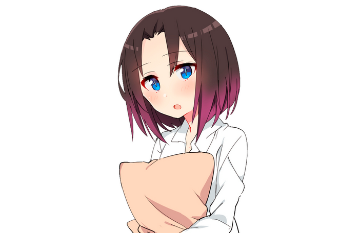 Elma from Miss Kobayashis Dragon Maid Hugging Pillow