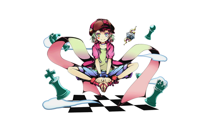 Shiro from No Game No Life with Chess Pieces