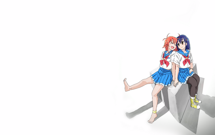 Papika and Cocona from Flip Flappers