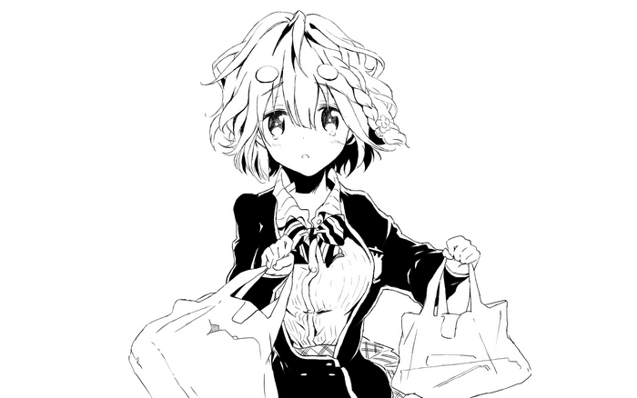Yoshino Koiwai holding shopping bags