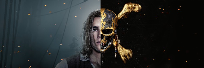 Henry Turner and Jolly Roger from Pirates of the Caribbean