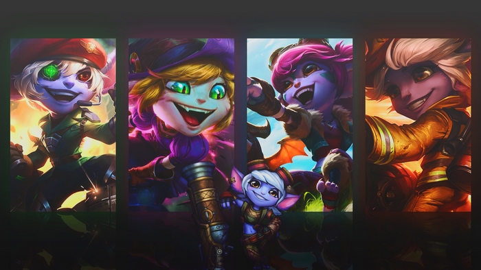 Tristana skins from League of Legends