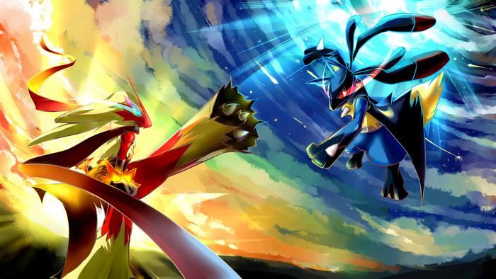 Mega Lucario vs Lucario from Pokémon