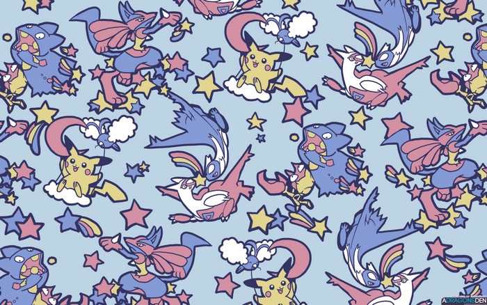 Lucario and other Pokémon with stars