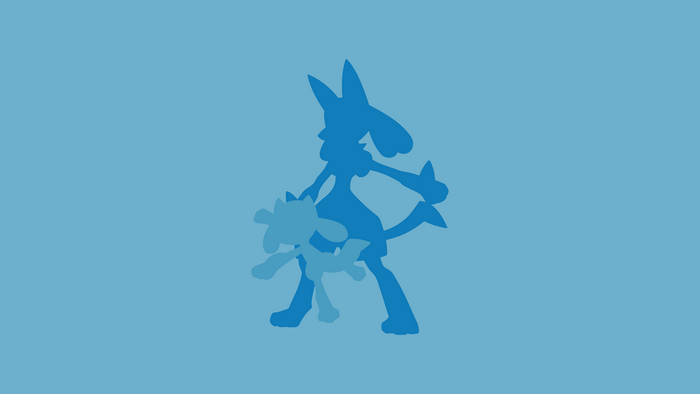 Lucario and Riolu from Pokémon