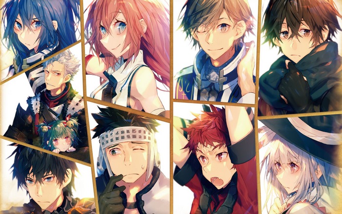 Characters from Grimgar of Fantasy and Ash