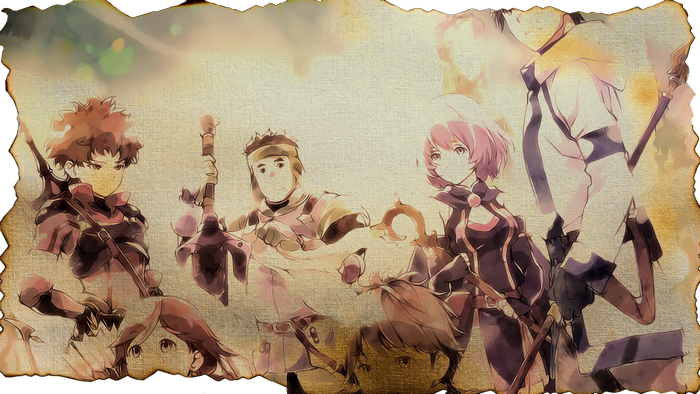 Characters from Grimgar of Fantasy and Ash