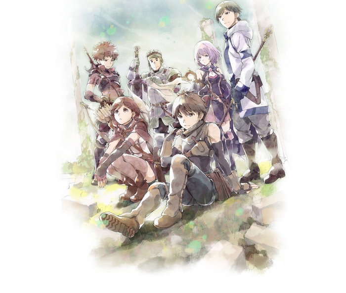 Haruhiro and companions from Grimgar of Fantasy and Ash