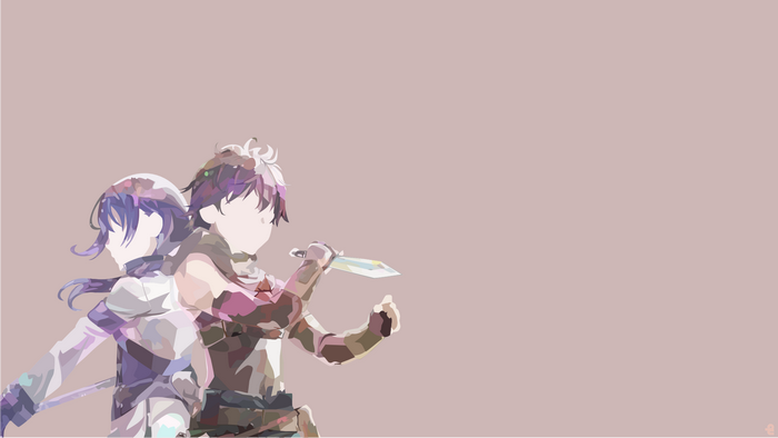 Haruhiro and Yume from Grimgar of Fantasy and Ash