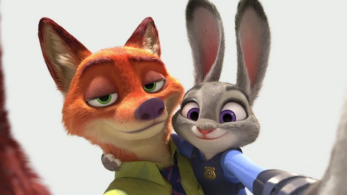 Judy Hopps and Nick Wilde from Zootopia