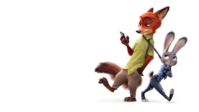 Judy Hopps and Nick Wilde from Zootopia