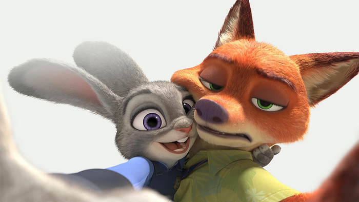 Judy Hopps and Nick Wilde from Zootopia