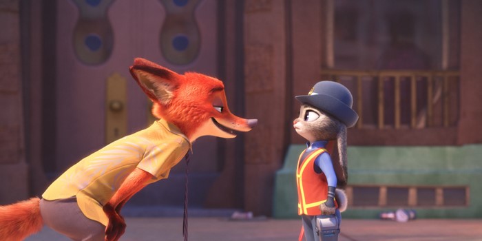 Nick Wilde and Judy Hopps from Zootopia