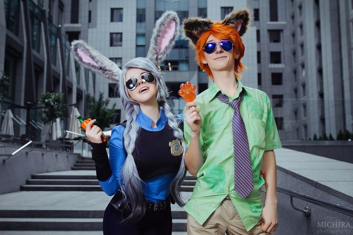 Judy Hopps and Nick Wilde cosplay