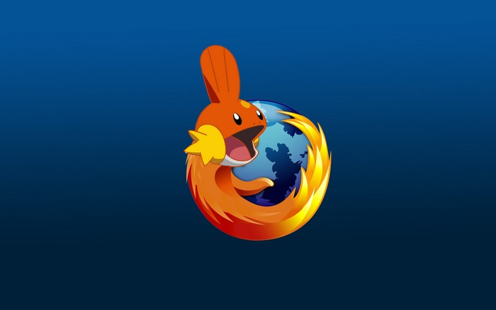 Mudkip as Firefox Logo