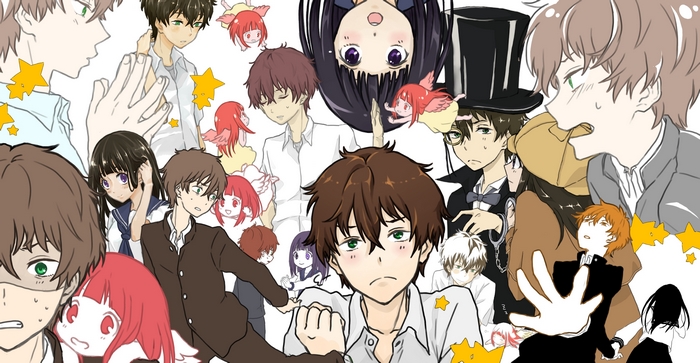 Hyouka Satoshi Fukube and friends collage