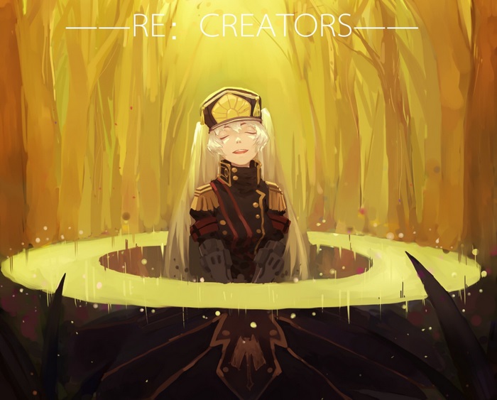 Altair from Re:Creators in a golden forest