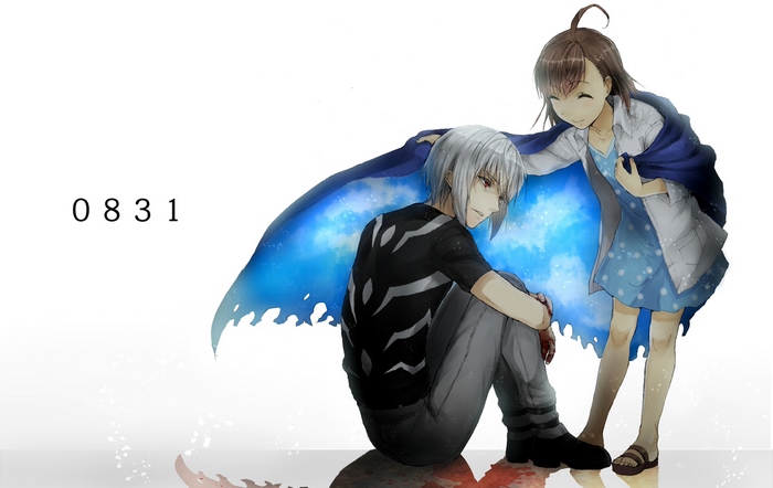Accelerator and Misaka Mikoto from To Aru Kagaku No Railgun