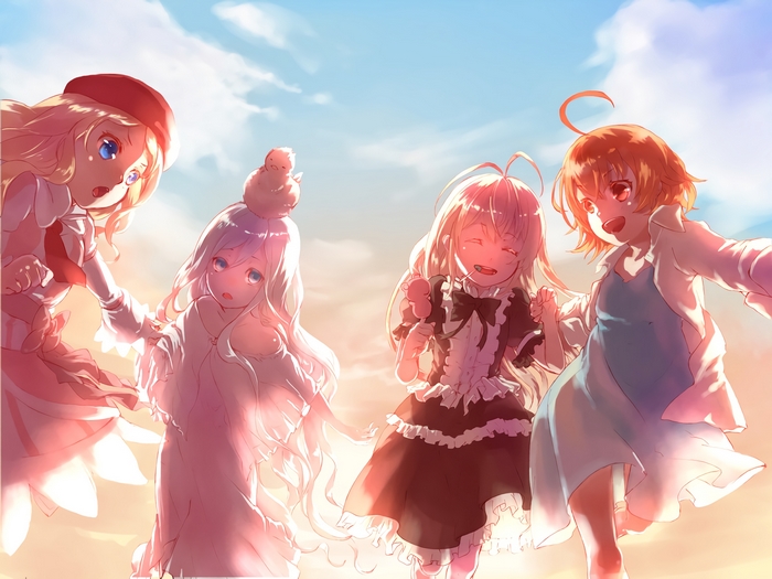 4 girls and a chick in Last Order