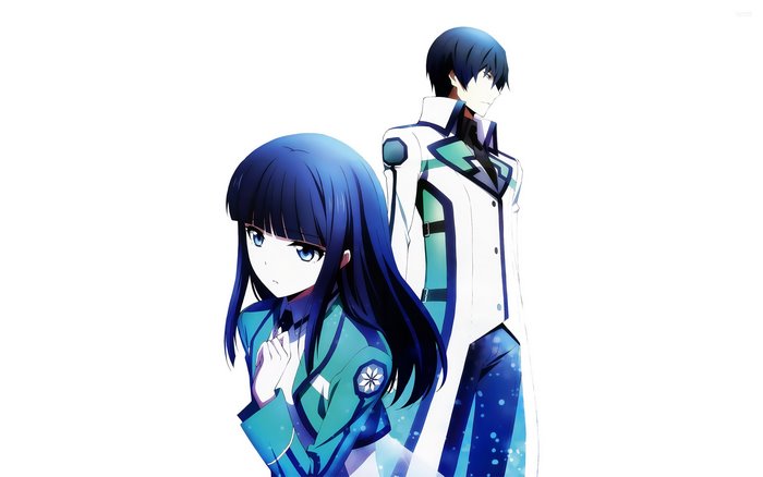 Miyuki Shiba and Tatsuya Shiba from The Irregular at Magic High School