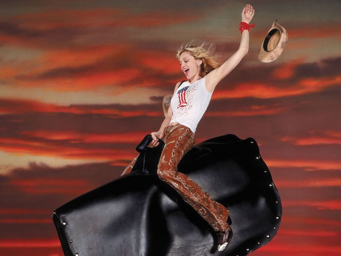 Madonna on a mechanical bull