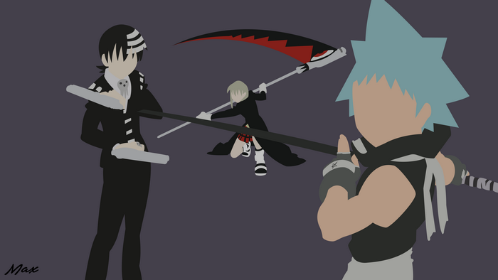 Death the Kid, Maka Albarn, and Black Star from Soul Eater